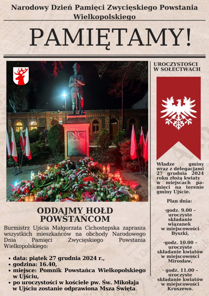 Narodowy Dzień Pamięci Zwycięskiego Powstania Wielkopolskiego